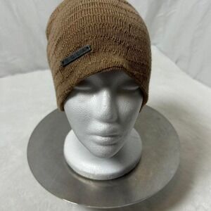 BULA‎ Beanie Hat Cap Brown Snowboard Outdoor Ski 100% Wool One Size